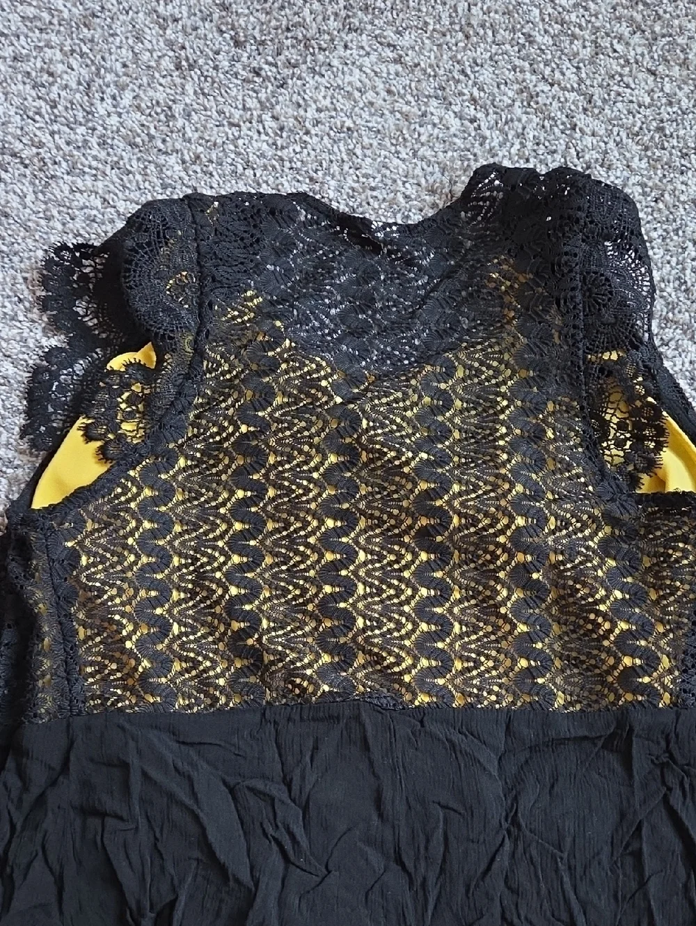 Black Crochet Vest